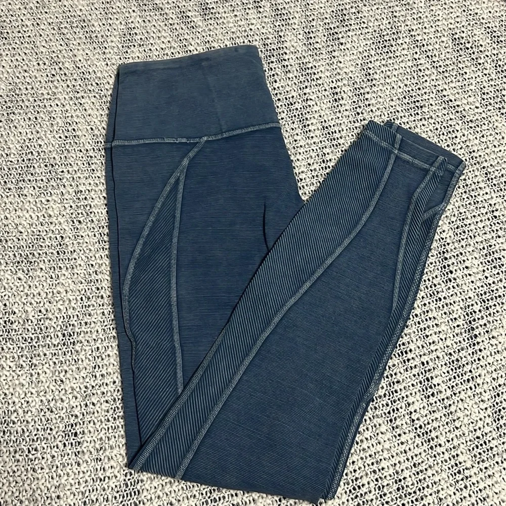 Wunder Under High-Rise Tight *Snow Washed Ribbed 28 - Picture 3 of 7